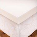Memory Foam Solutions Memory Foam Solutions UBSPUFT3302 Twin Size 2 Inch Thick  Firm Conventional Polyurethane Foam Mattress Pad Bed Topper UBSPUFT3302